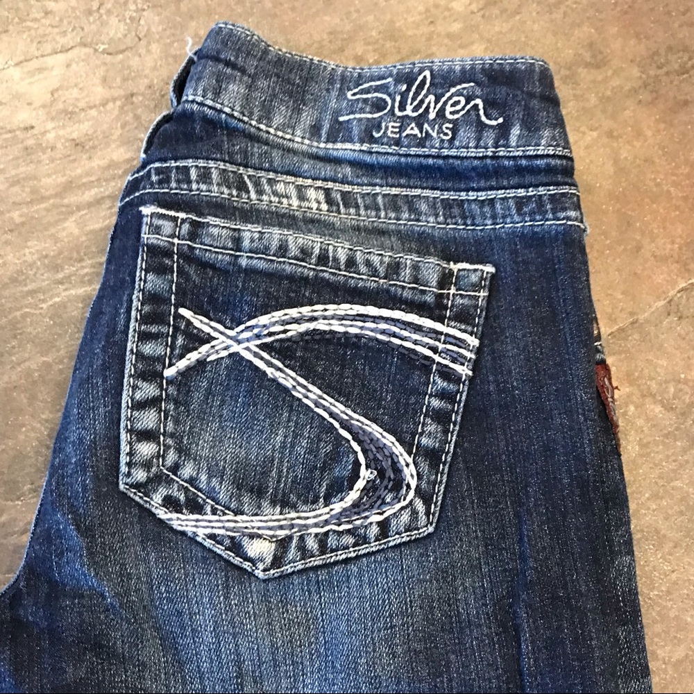 Silver bootcut jeans